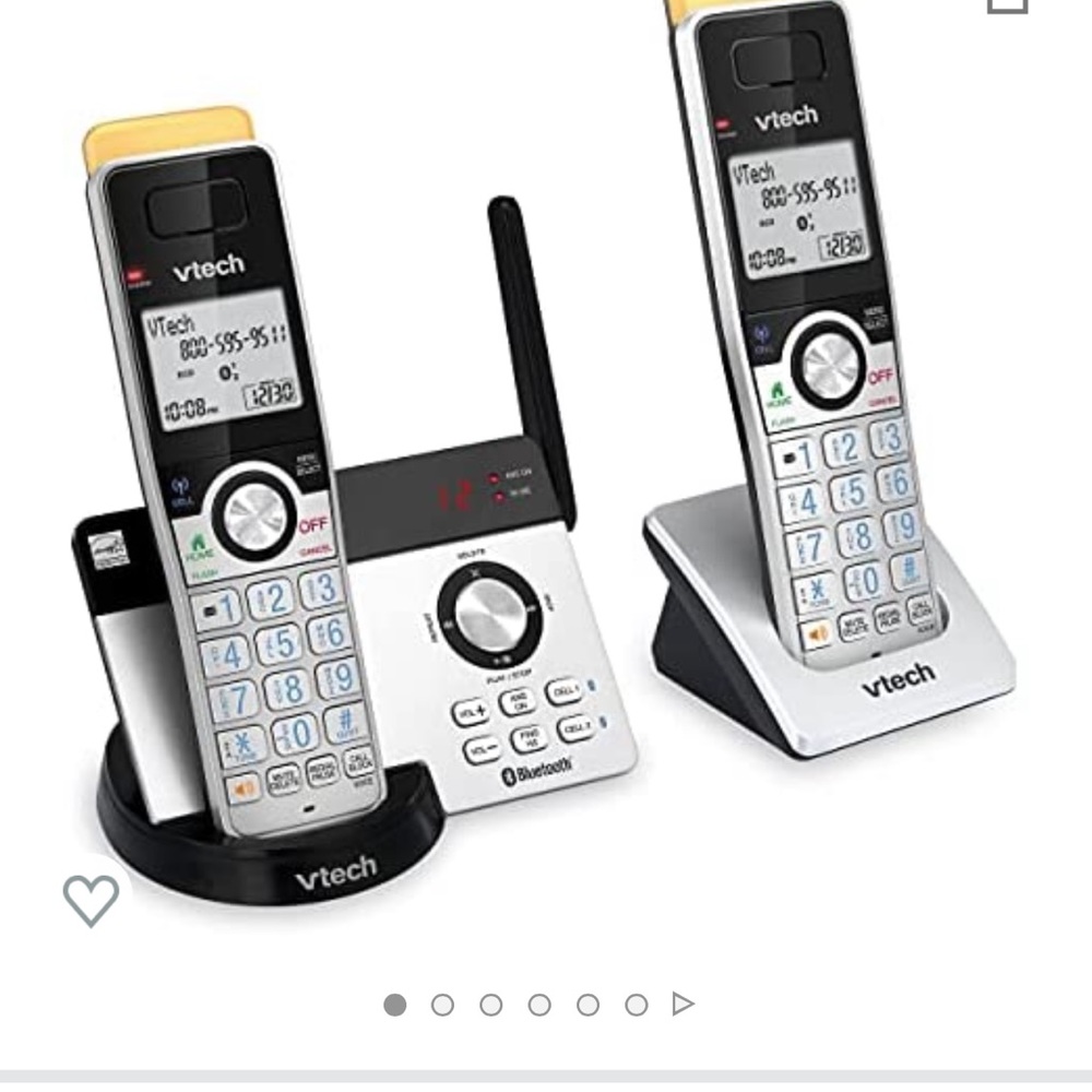 VTECH Super Long Range 2 Handset Cordless Phones for Home with answering machine